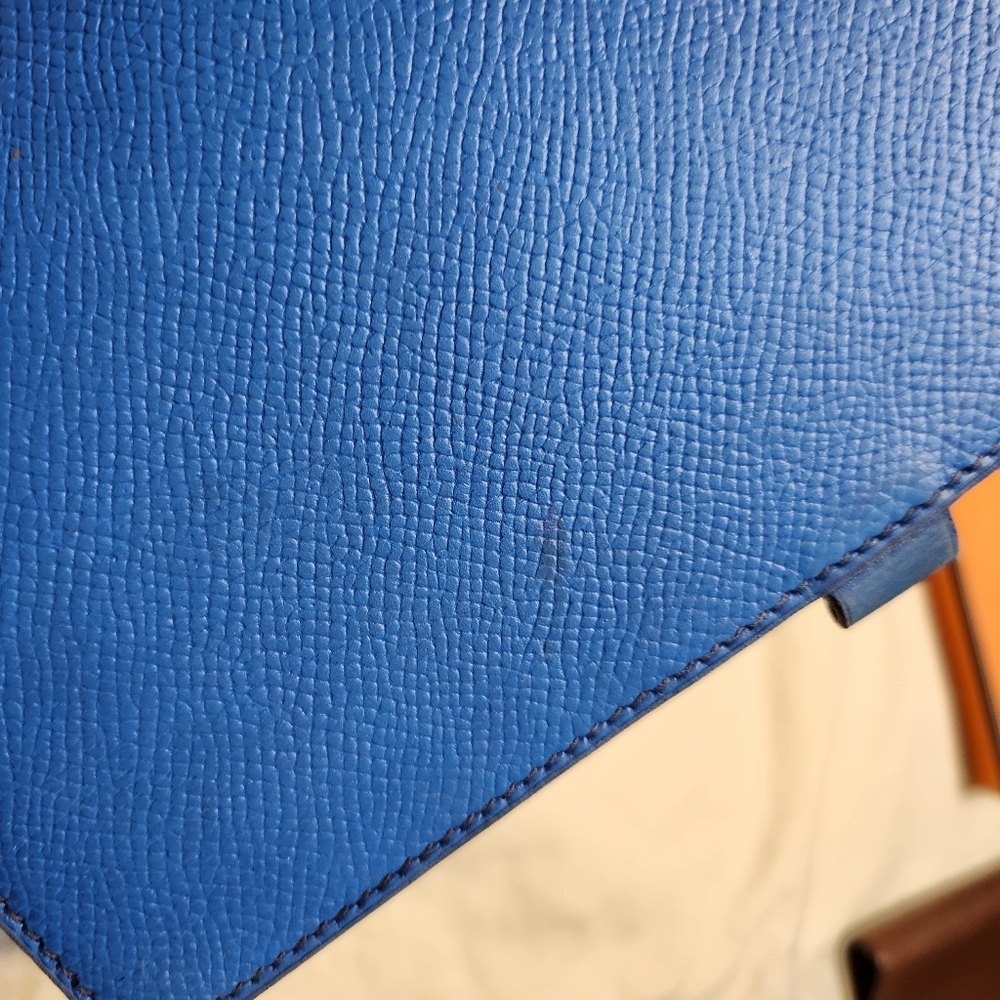 HERMES Agenda(BiG) PM Day Planner Notebook Cover Leather Blue - Picture 15 of 16
